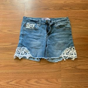 Denim shorts